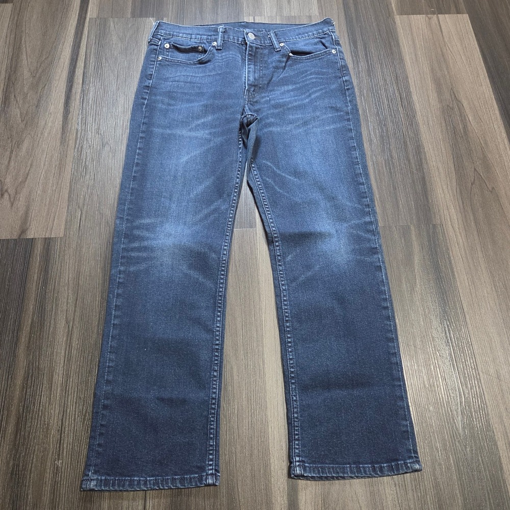 Levi's 514 Straight Fit Jeans Men 33x30 Blue Medium Wash Stretch PC9-005140725